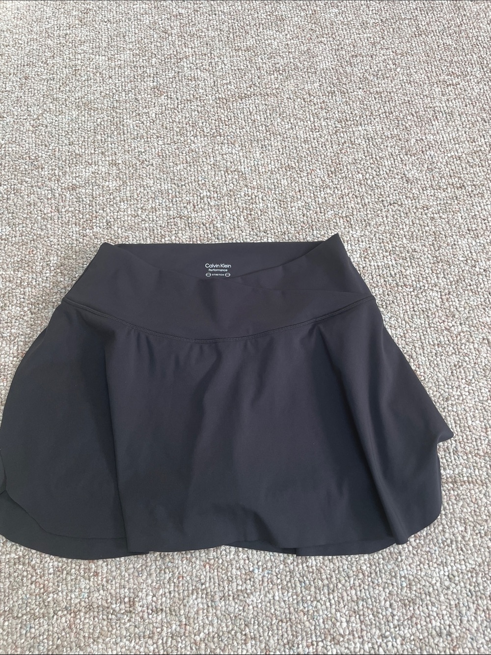 Calvin Klein Black Sport Skirt with Built-In Short